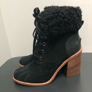Ugg Black Suede Boots 9